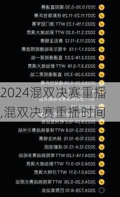 混双决赛重播,混双决赛重播时间