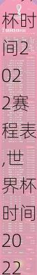 世界杯时间2022赛程表,世界杯时间2022赛程表图片