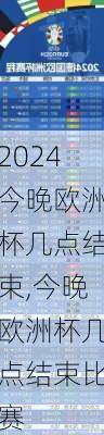今晚欧洲杯几点结束,今晚欧洲杯几点结束比赛