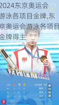 东京奥运会游泳各项目金牌,东京奥运会游泳各项目金牌得主