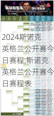 斯诺克英格兰公开赛今日赛程,斯诺克英格兰公开赛今日赛程表