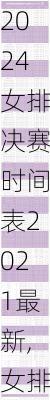 女排决赛时间表2021最新,女排决赛时间表2021最新消息