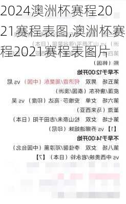 澳洲杯赛程2021赛程表图,澳洲杯赛程2021赛程表图片