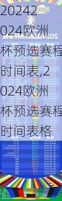 2024欧洲杯预选赛程时间表,2024欧洲杯预选赛程时间表格