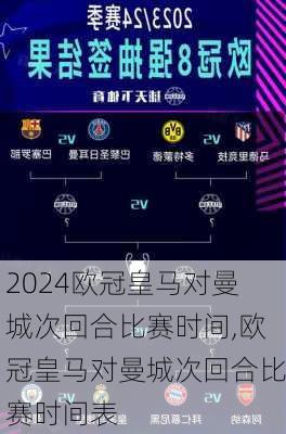 欧冠皇马对曼城次回合比赛时间,欧冠皇马对曼城次回合比赛时间表