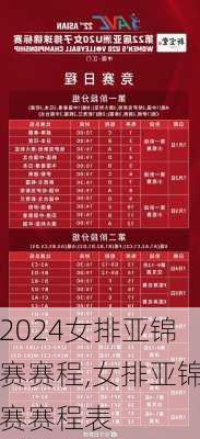 女排亚锦赛赛程,女排亚锦赛赛程表