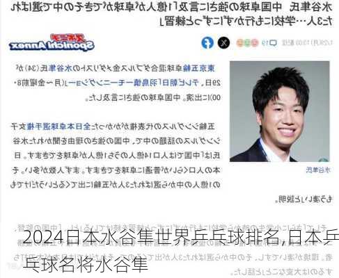 日本水谷隼世界乒乓球排名,日本乒乓球名将水谷隼
