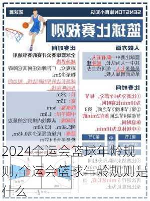 全运会篮球年龄规则,全运会篮球年龄规则是什么