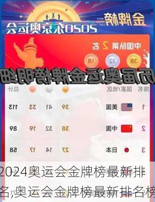 奥运会金牌榜最新排名,奥运会金牌榜最新排名榜