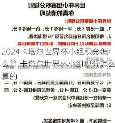 卡塔尔世界杯小组积分怎么算,卡塔尔世界杯小组积分怎么算的