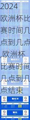 欧洲杯比赛时间几点到几点,欧洲杯比赛时间几点到几点结束