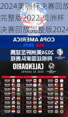 美洲杯决赛回放完整版2022,美洲杯决赛回放完整版2024