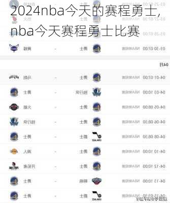 nba今天的赛程勇士,nba今天赛程勇士比赛