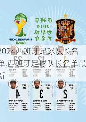 西班牙足球队长名单,西班牙足球队长名单最新