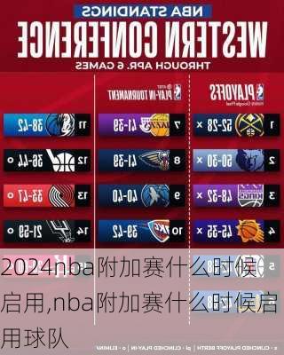 nba附加赛什么时候启用,nba附加赛什么时候启用球队