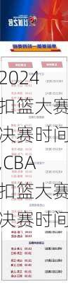 扣篮大赛决赛时间,CBA扣篮大赛决赛时间