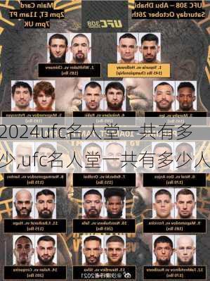 ufc名人堂一共有多少,ufc名人堂一共有多少人