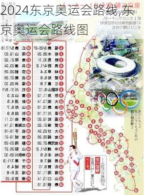 东京奥运会路线,东京奥运会路线图