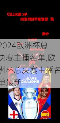 欧洲杯总决赛主播名单,欧洲杯总决赛主播名单最新