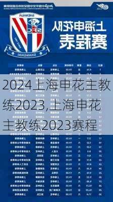 上海申花主教练2023,上海申花主教练2023赛程