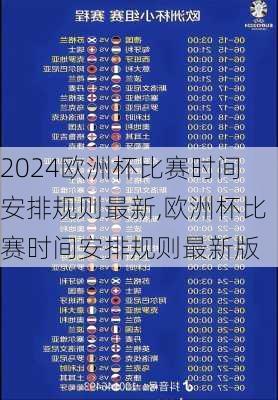 欧洲杯比赛时间安排规则最新,欧洲杯比赛时间安排规则最新版