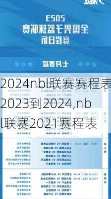 nbl联赛赛程表2023到2024,nbl联赛2021赛程表
