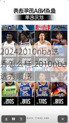 2010nba选秀怎么样,2010nba选秀顺序