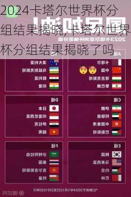 卡塔尔世界杯分组结果揭晓,卡塔尔世界杯分组结果揭晓了吗