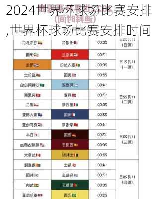 世界杯球场比赛安排,世界杯球场比赛安排时间