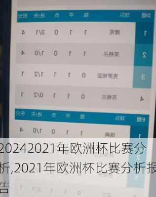 2021年欧洲杯比赛分析,2021年欧洲杯比赛分析报告