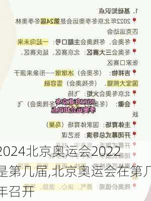 北京奥运会2022是第几届,北京奥运会在第几年召开