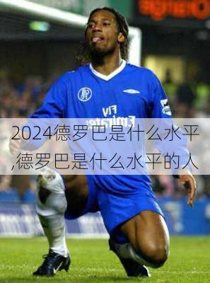 德罗巴是什么水平,德罗巴是什么水平的人