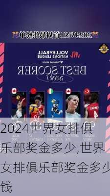 世界女排俱乐部奖金多少,世界女排俱乐部奖金多少钱