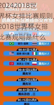 2018世界杯女排比赛规则,2018世界杯女排比赛规则是什么