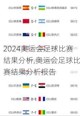 奥运会足球比赛结果分析,奥运会足球比赛结果分析报告