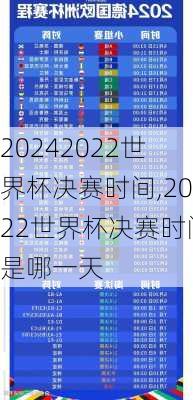2022世界杯决赛时间,2022世界杯决赛时间是哪一天