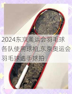 东京奥运会羽毛球各队使用球拍,东京奥运会羽毛球选手球拍