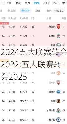 五大联赛转会2022,五大联赛转会2025