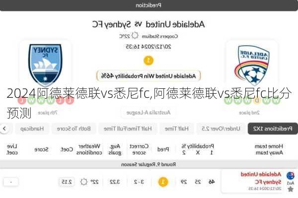 阿德莱德联vs悉尼fc,阿德莱德联vs悉尼fc比分预测