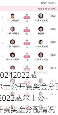 2022威尔士公开赛奖金分配,2022威尔士公开赛奖金分配情况