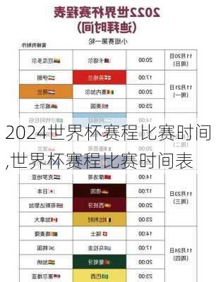 世界杯赛程比赛时间,世界杯赛程比赛时间表