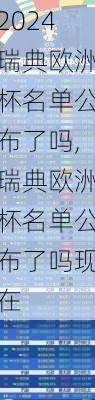 瑞典欧洲杯名单公布了吗,瑞典欧洲杯名单公布了吗现在