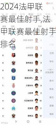 法甲联赛最佳射手,法甲联赛最佳射手排名
