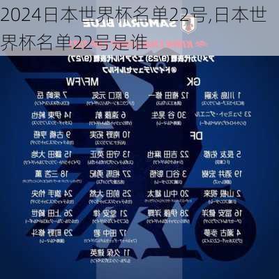 日本世界杯名单22号,日本世界杯名单22号是谁