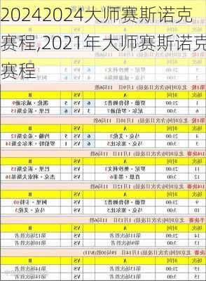 2024大师赛斯诺克赛程,2021年大师赛斯诺克赛程