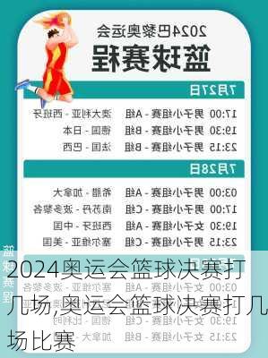 奥运会篮球决赛打几场,奥运会篮球决赛打几场比赛
