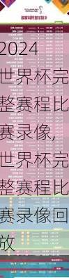 世界杯完整赛程比赛录像,世界杯完整赛程比赛录像回放