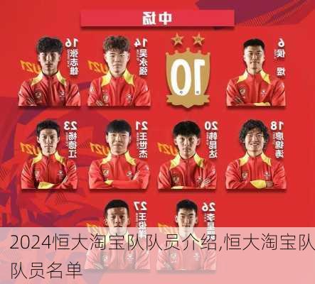 恒大淘宝队队员介绍,恒大淘宝队队员名单