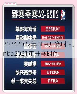 2022年nba开赛时间,nba2021年开赛时间
