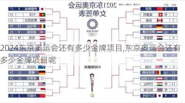 东京奥运会还有多少金牌项目,东京奥运会还有多少金牌项目呢